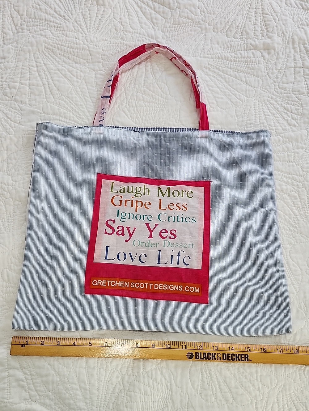 Gretchen Scott Shopping Tote Bag 14" X 18"